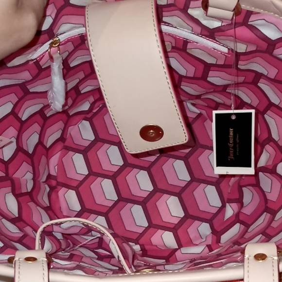 Juicy couture pink orange straw bucket bag NWT - Picture 8 of 11